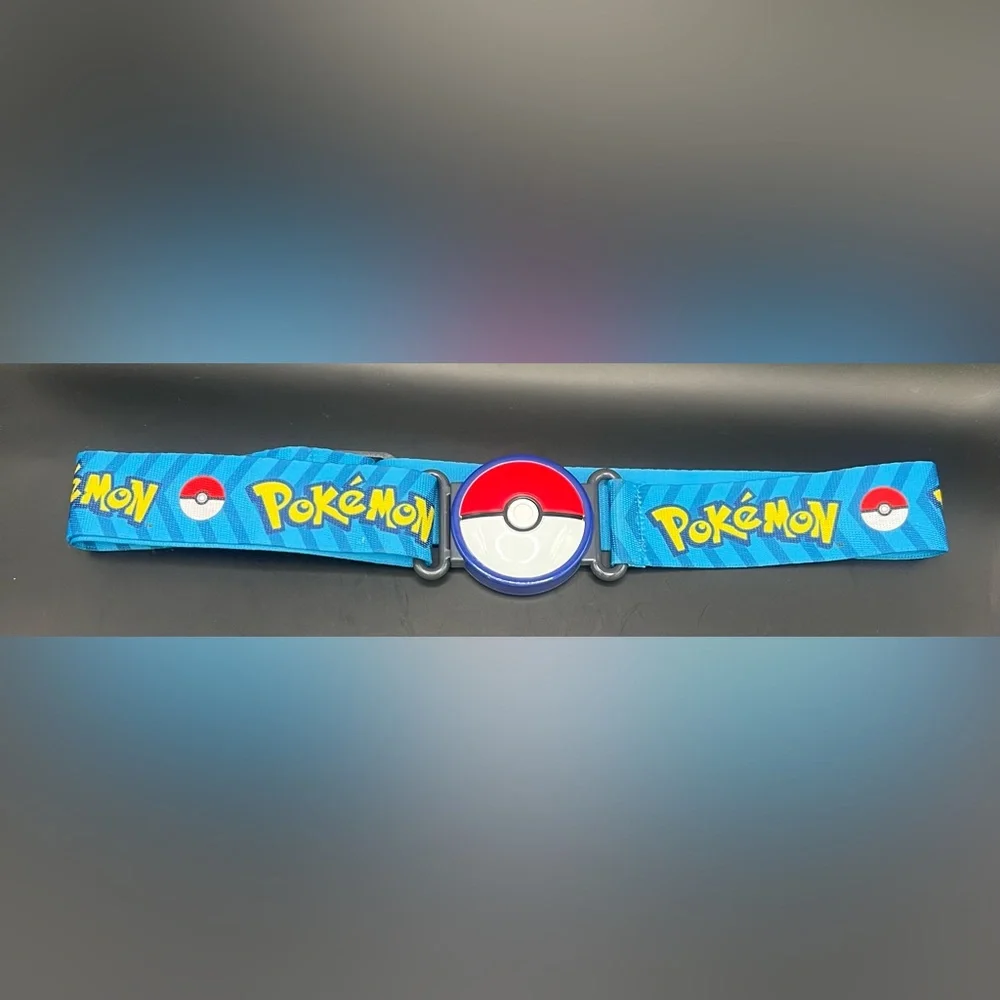 Pokémon Blue Belt with Poké Ball Buckle, Plastic, Youth,‎ Adjustable